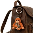 thumbnail image 3 of Protect Punch The Monkey Keychain - Cute Monkey Holding Plush Toy Keyring, Soft Stuffed Animal Pendant for Backpack, Purse, and Car Keys, Approx 3 Inch Miniature Orangutan Plush Keychain, 3 of 7