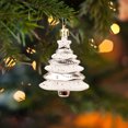 thumbnail image 4 of KeirineCC Christmas Tree Decorations - Christmas Ornaments Set for Christmas Tree Pack of 4 - Christmas Pendant for Home Decorations - Beige, 4 of 7