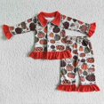 thumbnail image 1 of Conjunto de ropa de dormir para niños pequeños, conjunto de mallas y pantalones de Halloween, fantasma, Horror, púrpura, a rayas, otoño, 1 of 2