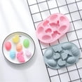 thumbnail image 5 of CoreLiving Silicone Rabbit Egg Mold - Food Safe Baking Mold for Easter Chocolate Candy Soap Making with Spring Bunny Design, Craft Mold 9 Cavity, 5 of 7