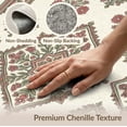 thumbnail image 6 of ODIKA 8'x10' Washable Area Rug Non-Slip Chair-Friendly Mat Boho Repetition Muted Scattered Diamonds Vintage Oushak Large for Dining Room, Office, Lounge, 6 of 7