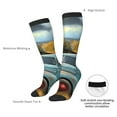 thumbnail image 5 of JUNZAN Fun Novelty Knee Warmer High Socks-Vintage Truck Farm Scene, 5 of 8