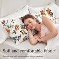thumbnail image 5 of Spring Floral Body Pillow Covers 20"x54", Summer Botanical Flowers Vintage Birds Soft Brushed Microfiber Breathable Throw Pillow Covers, Pillowcase with Zipper for Couch Sofa Bedroom Living Room, 5 of 9