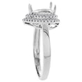 thumbnail image 3 of 14K White Gold Natural Morganite Ring Heart Shape 8 mm Diamond Accents, size 8.5, 3 of 3