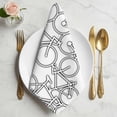thumbnail image 2 of Bicycles Cloth Napkins, Modern Simple Hand-drawn Vehicle Art Washable and Reusable Dinner Napkins Set of 2, Table Napkin for Kitchen Party Birthday Wedding Hotel Housewarming 20"x20", 2 of 9