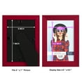 thumbnail image 5 of Grooved 5 in. x 7 in. Red Picture Frame (Set of 2), 5 of 8