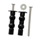 thumbnail image 2 of Juego de 2 tornillos y pernos para asiento de inodoro. Fácil instalación. Accesorios de alta fiabilidad. Doble bola brillante, 2 of 9