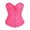 Pink, variant on FGVCTG Corset Tops For Women, Sweetheart Strapless Lace Up Bustier Ruffle Trim Gothic Halloween Shapewear Top Navy M