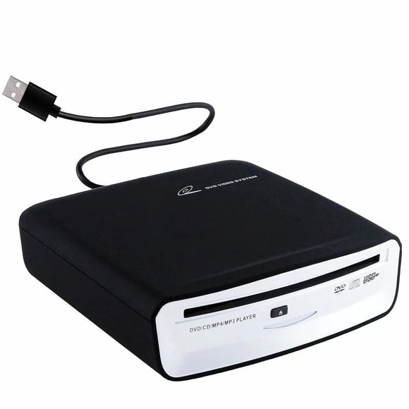 BDYING Máquina de reproductor de CD universal para automóvil externo, reproductor de CD USB externo para vehículo para navegación Android para automóvil, Plug and Play (versión de Android 4.4 y superi