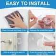 thumbnail image 5 of 6 Pcs Door Stoppers Wall Protector,Wall Door Bumper with Strong Adhesive Backing，Reusable Door Handle Wall Protector, 5 of 7
