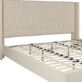 thumbnail image 6 of Flash Furniture Riverdale King Size Tufted Upholstered Platform Bed in Beige Fabric, 6 of 9