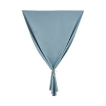 Blackout Curtains 78 Inchces Long No Drill Self Adhesive Curtains for Dorm Portable Blackout Curtains Sticky Window Coverings for Baby Nursery 48”Wx78”L with Tieback