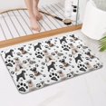 thumbnail image 4 of Schnauzer Dogs with Paw Bathroom Rugs Mat,Non Slip Microfiber Bathroom Rug,Rubber Backing,Soft Bathroom Mats for Bathroom Floor,Tub and Shower,17x27in(43x68cm), 4 of 5