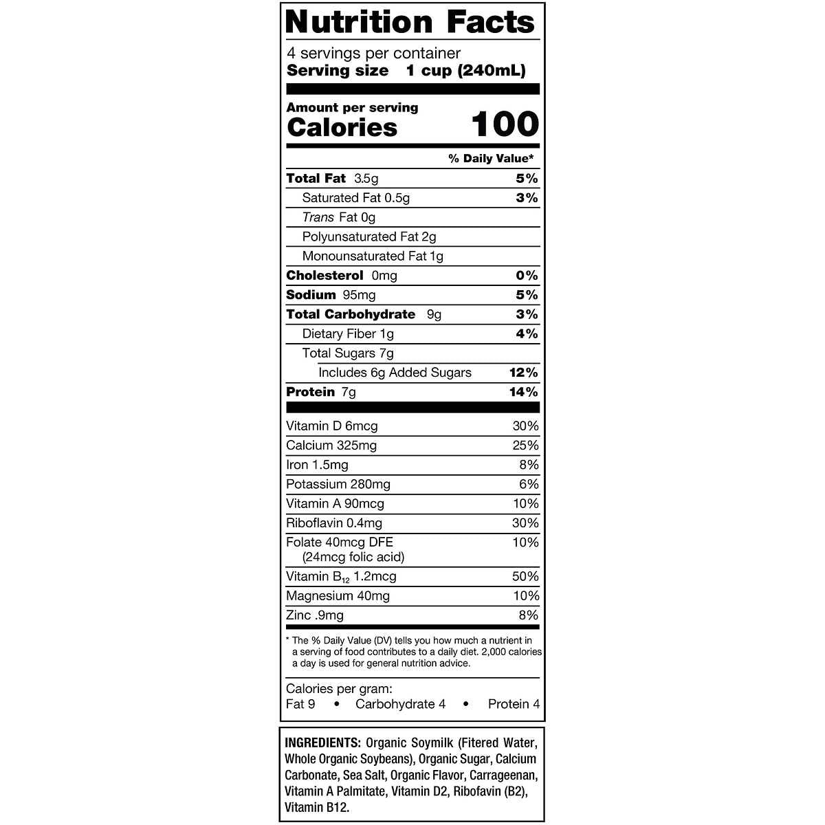 Buy Kirkland Signature Organic Soy Beverage, Vanilla, 32 fl oz, 12