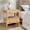 Natural Oak, variant on MINCETA Nightstand with Charging Station, Wood Storage End Table with 2 Drawers & Open Shelf, Modern Bedside Table with USB & Type-C Ports for Bedroom, Living Room, Espresso