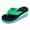 Green, variant on Wedge Platform Flip Flops Sandals for Women Rainbow Printed High Heel Slip on Summer Beach Shoes