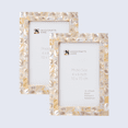 thumbnail image 6 of Handicrafts Home 4 by 6 Picture Frames Pack of 2 – White Mother of Pearl Photo Frame, Decorative Frames for Wall & Desk, Boho Chic & Vintage Inspired Home Decor, Unique Handmade Photo Display, 6 of 6