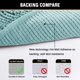 thumbnail image 5 of Alfombras grises para baño, antideslizantes, de chenilla, alfombra de baño extrasuave y absorbente para cuarto de ducha, lavable a máquina, secado rápido (gris, 17 x 24 pulgadas) MFZFUKR CJWUS-4390, 5 of 7