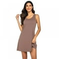 thumbnail image 4 of EFINNY Women's Tank Nightgown Modal Sleepshirts Soft Sleeveless Chemise Nightdress S-XXL, 4 of 6