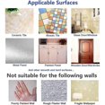 thumbnail image 4 of 50 ganchos adhesivos transparentes para pared de cocina con acero inoxidable, 4 of 5