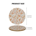 thumbnail image 5 of Xecao Retro Floral Butterfly for MDF Cork Coaster 4 Pcs,Drink Coasters,Suit for House Warming Gifts New Home ,Coffee Table Decor-Round Shape, 5 of 7