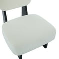 thumbnail image 6 of WRXELAN Modern Accent Chair Set of 2, Upholstered Lounge Armchair with Wood Base, Minimalist Design Single Sofa Chair for Living Room, 6 of 12