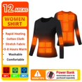 thumbnail image 1 of Ropa interior térmica calentada, chaqueta calefactora de invierno, ropa de esquí, chaqueta calentada de lana, pantalones cálidos de otoño, ropa con calefacción eléctrica USB, 1 of 4