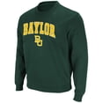 thumbnail image 2 of Men's Colosseum Green Baylor Bears Arch & Logo Pullover Sweatshirt, 2 of 3