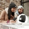 thumbnail image 5 of RIDEIWAKE Beanie Hat with Light Rechargeable LED Headlamp Hat Flashlight Winter Knit Caps Running Hunting Hat Unique Christmas Gifts Birthday Couples Gifts Gadgets for Men Him Dad Husband Women(Gray), 5 of 10