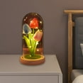 thumbnail image 7 of FHBVT Tulips Night Light Handmade Flower Lamp Bedroom Table Ambiance Light Romantic DIY Decor,Adjustable LED Lights Creates Cozy Atmosphere,Ideal Gift for Couple Girls Bedroom Living Room Decoration, 7 of 7