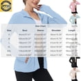 thumbnail image 5 of ZyeKqe Athletic Jackets for Women Sun Protection Long Sleeve Hooded Full Zip Upf 50+ Outdoor Hiking Workout Tops with Pockets, 5 of 7