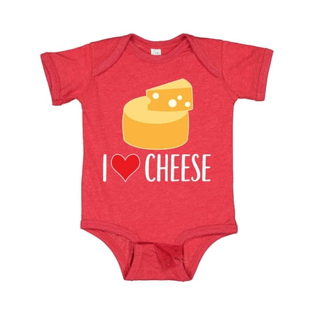 

Inktastic I Love Cheese Funny Cheese Lover Gift Baby Boy or Baby Girl Bodysuit