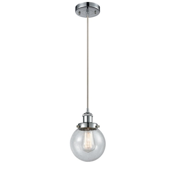Innovations 916-1P-PC-G204-6-LED Beacon 1 Light Mini Pendant part of the Ballston Collection, Polished Chrome