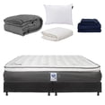 thumbnail image 1 of Colchón King Size Spring Air Belu Edredón Homy Sábanas Softy Almohada One Protector Phantom, 1 of 9
