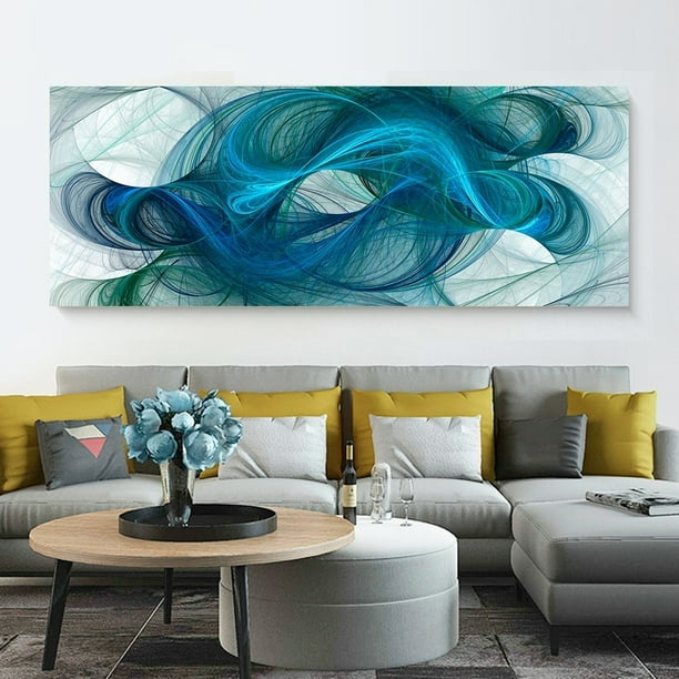 Cuadro Decorativo Moderno Canvas De Algodón Abstracto Hd No Sintetico Tintas Ecológicas Listo Para Colgar Opcion Marco