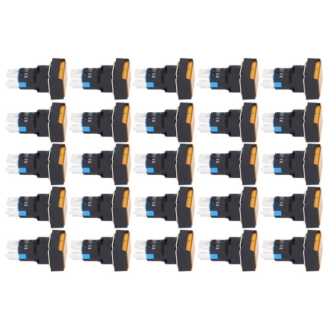 25 interruptores de botón pulsador momentáneos 0630 in/063 pulgadas rectangulares 24 V interruptores de botón táctil micro momentáneos con tres colores opcionales para ANGGREK Otros