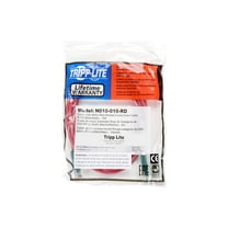 Tripp Lite 10ft Cat5e Cat5 Molded Snagless Crossover Patch Cable RJ45 Red 10' N010-010-RD