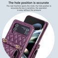 thumbnail image 6 of Dteck for Samsung Galaxy Z Flip 3 Accordion Crossbody Wallet Case, Z Flip3 5G Case with 6 Card Slots, Stylish Soft PU Leather Shockproof Phone Case with Adjustable Strap for Galaxy Z Flip3,Deep Purple, 6 of 9