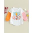 thumbnail image 3 of Jxzom Newborn Infant Baby Boy Girl My First Easter Outfit 6 12 18 Months Bunny Letter Romper Long Sleeve Crewneck Sweatshirt Bodysuit, 3 of 8
