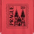 thumbnail image 2 of Instant Message - Prague Postage Stamp - Women's Lightweight French Terry Pullover, 2 of 6
