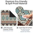 thumbnail image 4 of Boho Pattern Large Rubber Game Table Topper 31.5 Inch Square Mahjong Mat with Non-Skid Bottom for Stability and Noise Reduction for Tiles and Cards, 4 of 7