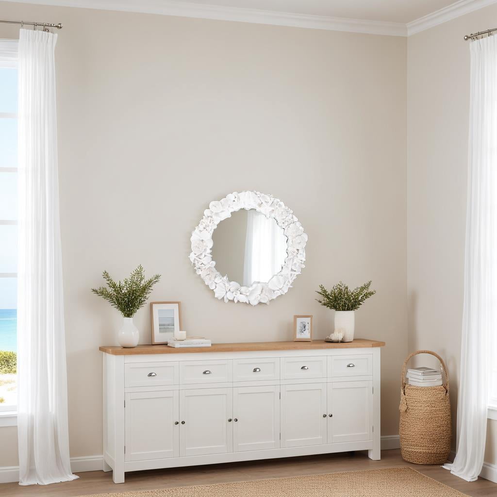 Whitewater Shell Mirror
