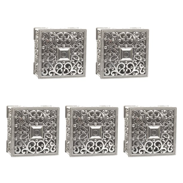 Joyero hueco, caja de plástico para dulces, caja de recuerdo para bodas, anillos, pendientes, collares, suministros para despedidas de soltera y cumpleaños.