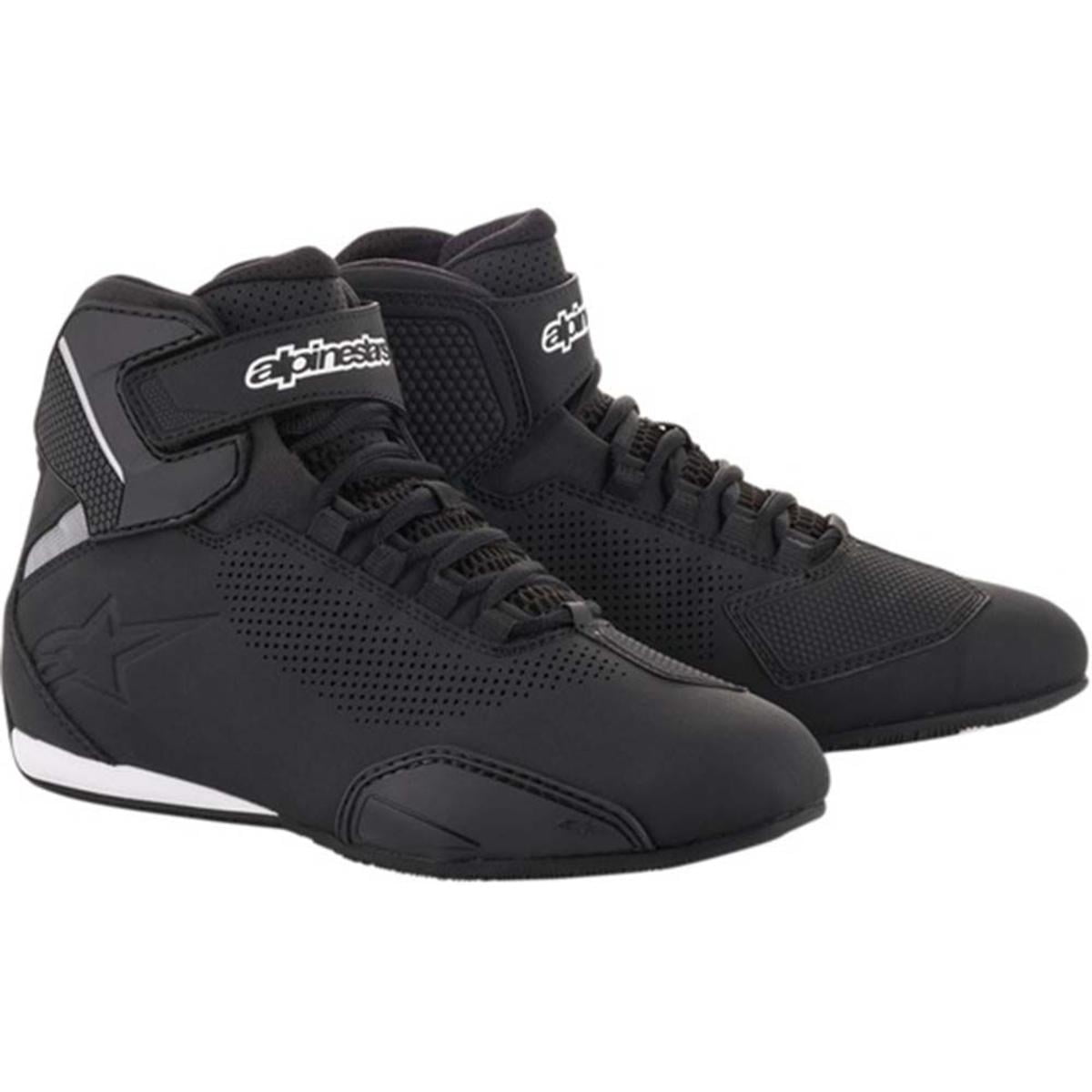 【alpinestars】SEKTOR SHOE Alpinestars Sektor Mens Vented Motorcycle Shoes Black/White 8 USA