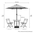 thumbnail image 4 of Outdoor Patio Umbrella 7.5ft with Crank, UV Protection, Yellow, 6 Ribs, 4 of 4