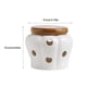 thumbnail image 2 of Naiovety Tarro de almacenamiento para ajo, recipiente de cerámica con tapa, organización de cocina, olla de cerámica para ajo con tapa Cocina y Comedor blanco, 2 of 6
