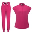 thumbnail image 2 of PIWHJQK Women Workwear Set Nurse Work Set Women Nurse Workwear Set Separates Workwear Top And Pants Outfit Outfits Set, 2 of 3