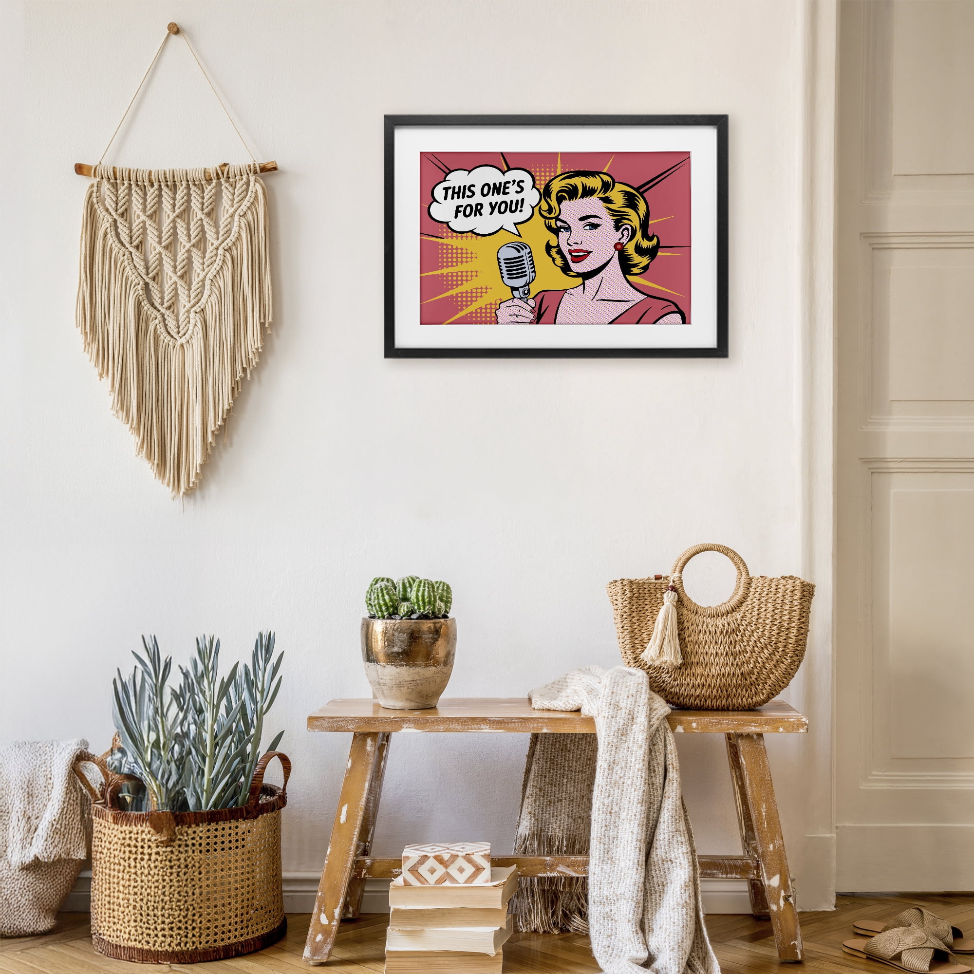 Stupell Industries This One's For You Black Framed Print Under Glass, design by Andreas Magnusson