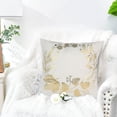 thumbnail image 5 of 2 fundas de almohada doradas para abrazar el hogar, cojín de sofá de felpa corto súper suave, no incluye almohada central, 5 of 5