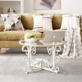 thumbnail image 3 of JRHRXXY Round Tempered Glass Coffee Table,with Metal Leaf Shape Base for Living Room,Home,Office, 3 of 7